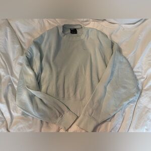 Nike blue-green cropped crewneck